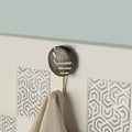 intersections black wooden wall hook - ellementry