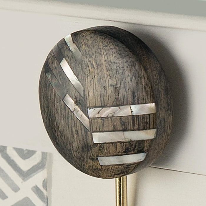 Intersections Black Wooden Wall Hook