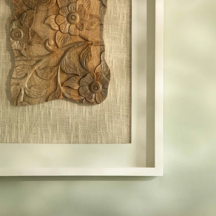 Izmil Carved Wooden Wall Panel 2