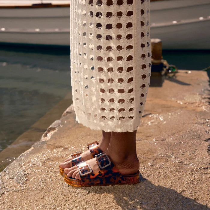 Julio Sandals Tortoise Vinyl by Dolce Vita