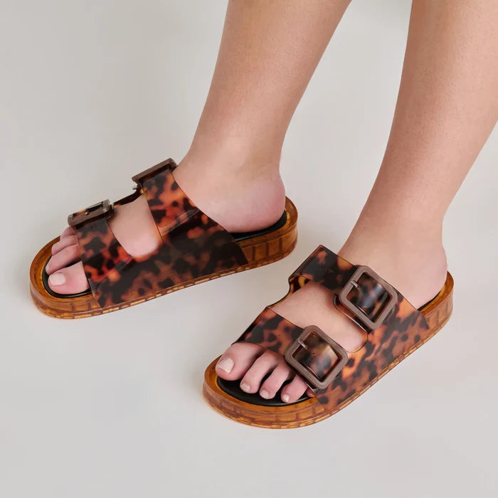 Julio Sandals Tortoise Vinyl by Dolce Vita