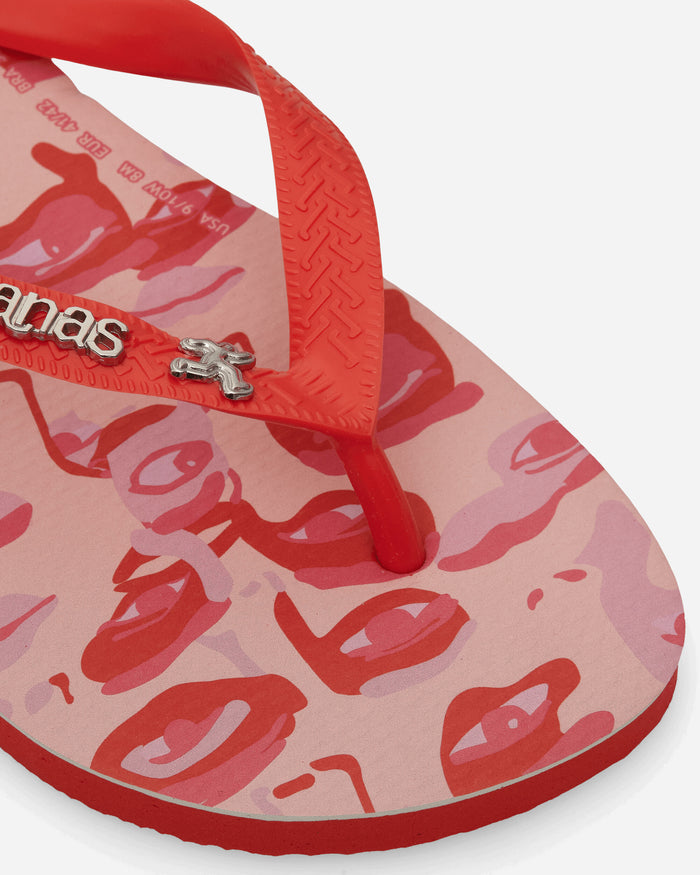 Havaianas Hav Top Kidsuper Camo Frevo Red Sandals and Slides Flip Flops 4150807 3180