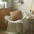 Kinley Plush Textured Throw Pillow Cover - Divine Heart L.A.