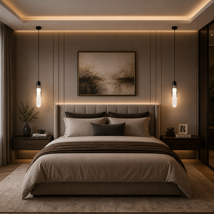 Knox Matte Black Modern Pendant