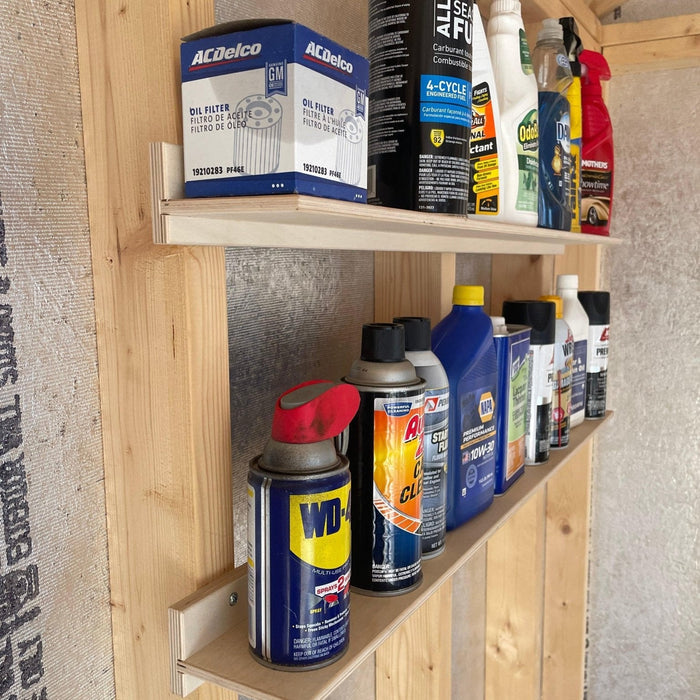 NEW: Wooden Ledge Shelf for Shed, Shed Shelf, Garage Shelf, Shed Organization Shelf, Rapid Shelf Install, Best Shed Shelf - HangThis Up