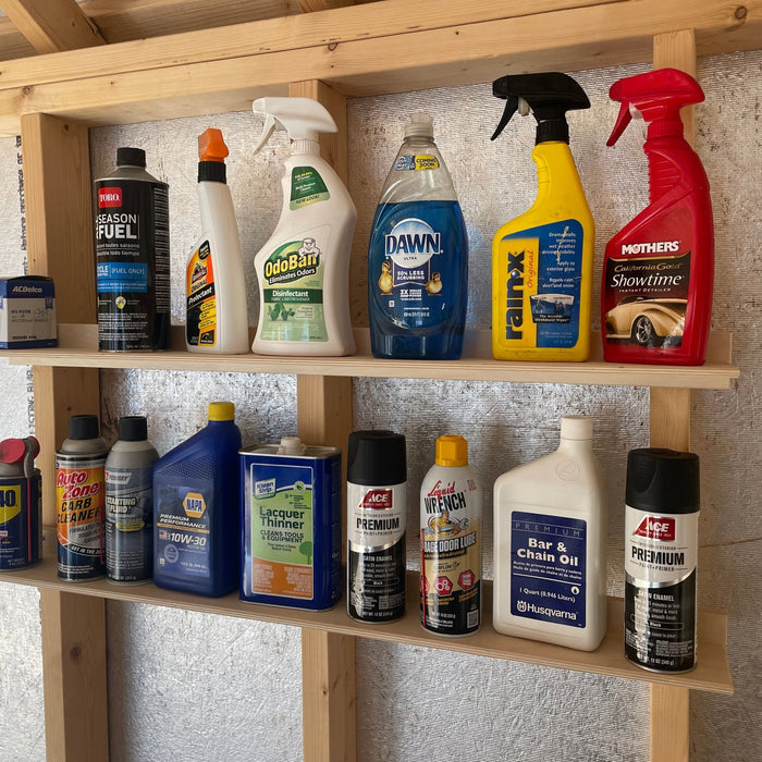 Ledge Shelf - Stud Mounted for Sheds - HangThis Up