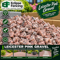 Leicester Pink Chippings – 20mm Decorative Gravel for Gardens & Pathways-Eclipse Fencing