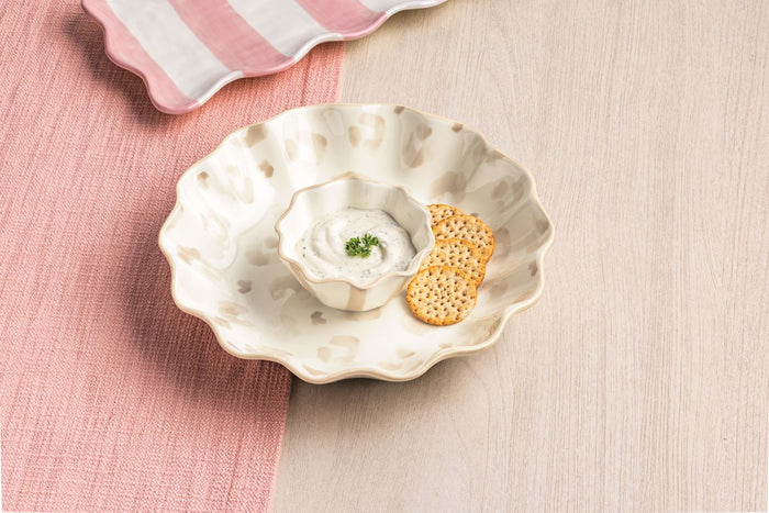 Leopard Chip & Dip Set