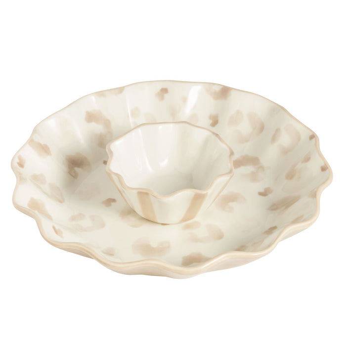 Leopard Chip & Dip Set