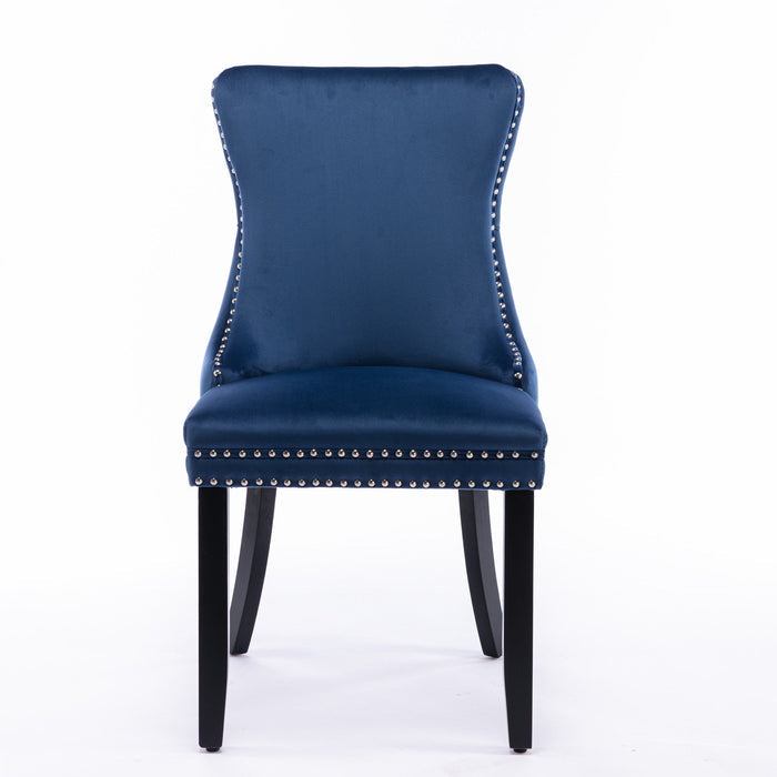 Lindsay Tufted Wingback Dining Chair Set of 2 - Divine Heart L.A.