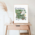 Louisiana Map - Jetty Home
