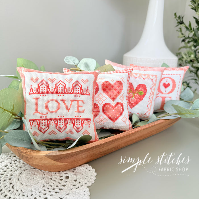 Loving Wishes Cross Stitch Pillows Kit
