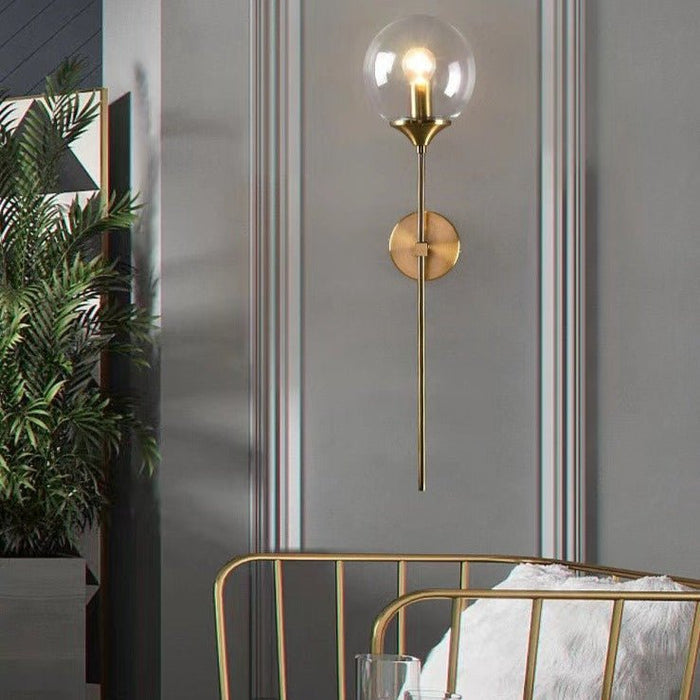 Lumière Wall Sconce Lamp - Transparent / Stand - 5.9" x 23.6" / 15cm x 60cm - Level Decor