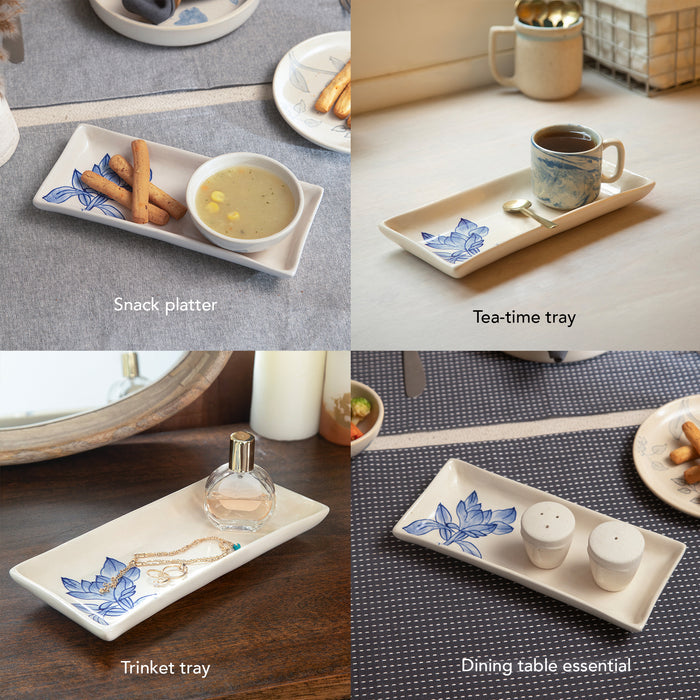 Magnolia ceramic serving platter
