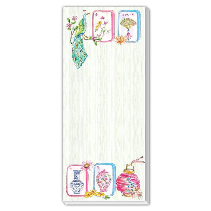 Mahjong Tiles - Bird Bam  - Lantern Skinny Pad