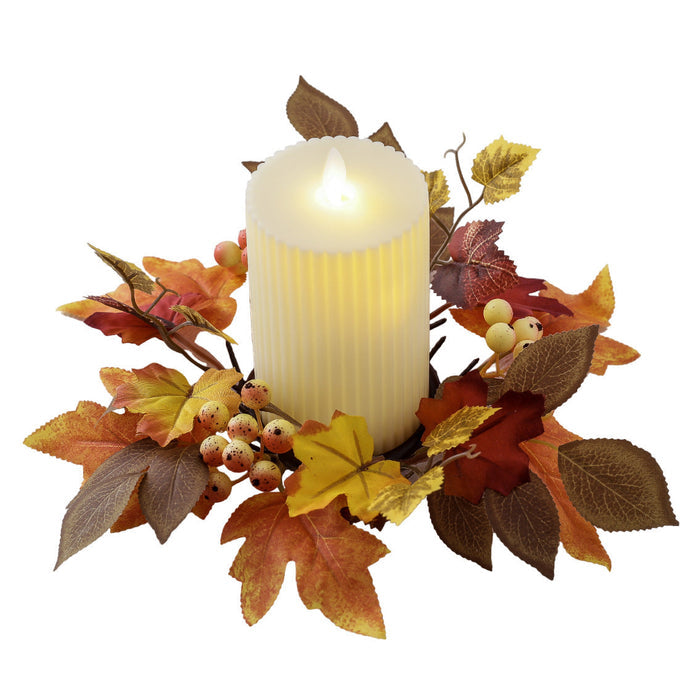 Maple Leaf and Fruit Candlestick Garland Modern Farmhouse