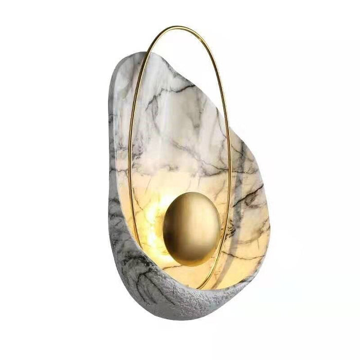 Marlon Wall Lamp - White - 11.0" x 5.9" x 15.7" / 28cm x 15cm x 40cm - 5W / Warm White - Level Decor