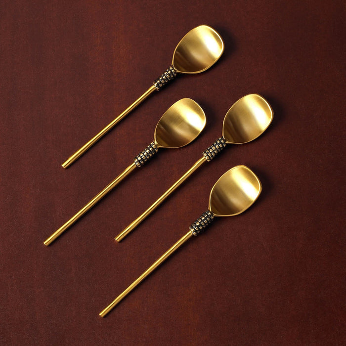 Masai Gold Dessert Spoon (Set of 4)