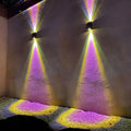 Mason Exterior Double Head Solar Wall Light - Divine Heart L.A.