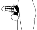 5 Ring Chastity Device with Cock and Ball Strap Image 1