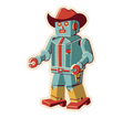 Mechanical Cowboy Sticker