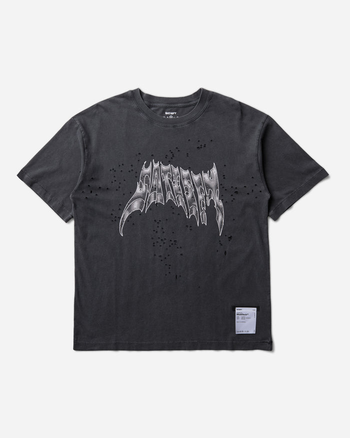 Satisfy Mothtech T Shirt Aged Black AirBrush Glitt T-Shirts Shortsleeve 11006-00A38 00A38