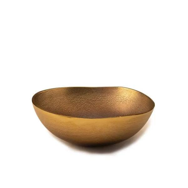 Metal Bowl Sml Burnished Gold - ellementry