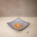 silver metal platter- square - ellementry