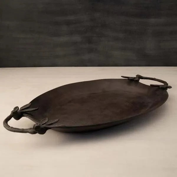 Metal Tray Antique Brass - ellementry