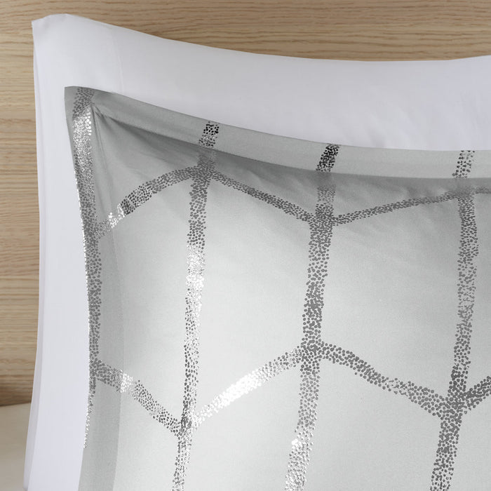 Metallic Printed Comforter Set Doba