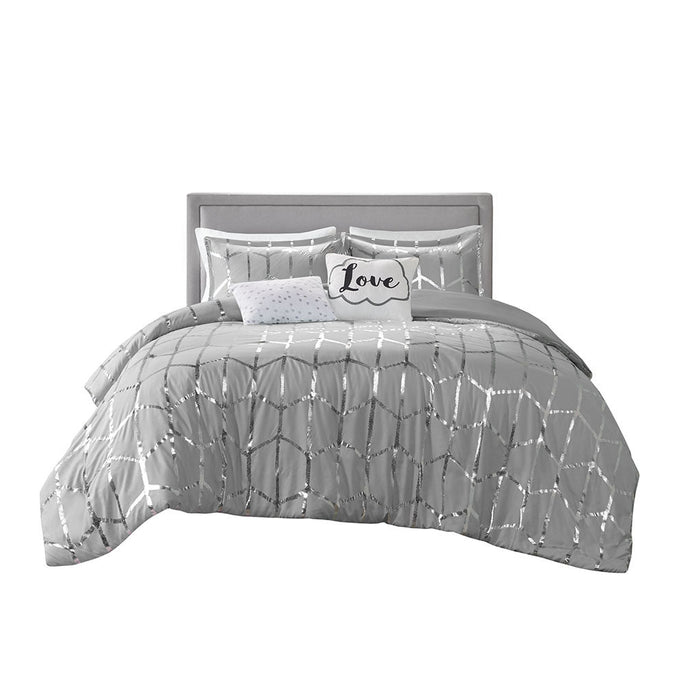 Metallic Printed Comforter Set Doba