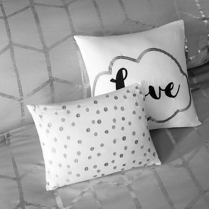 Metallic Printed Comforter Set Doba