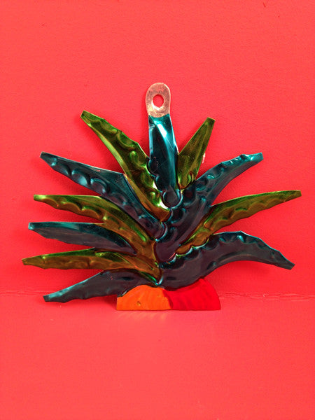 Mexican Tin Ornaments: Desert Plants