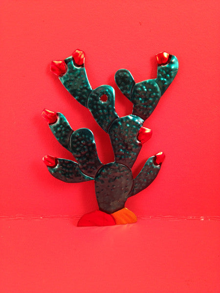 Mexican Tin Ornaments: Desert Plants