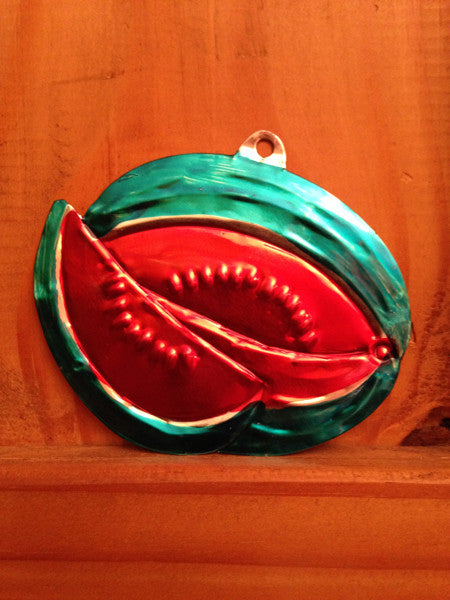 Mexican Tin Ornaments: Fruits