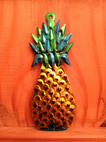 Mexican Tin Ornaments: Fruits