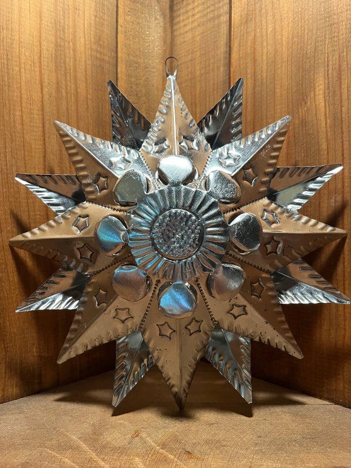 Mexican Tin Stars: Double-Sided Ornaments, in 3 Sizes