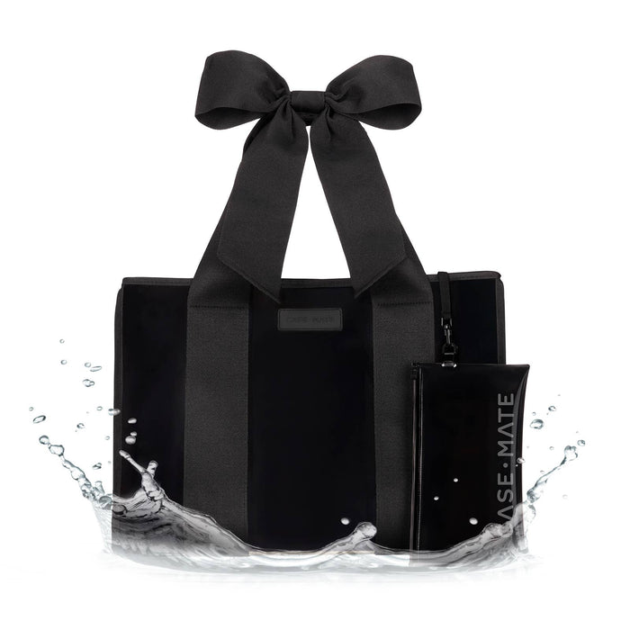 Midnight Black Bow Jelly Tote Bag by Case-Mate