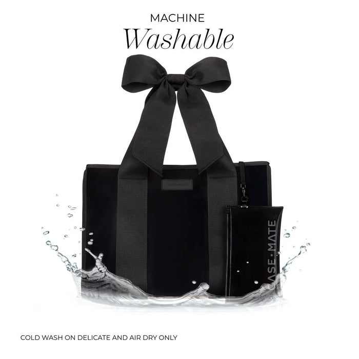 Midnight Black Bow Jelly Tote Bag by Case-Mate