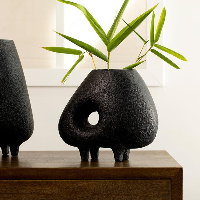 Midnight Terracotta Vase (Short) - ellementry