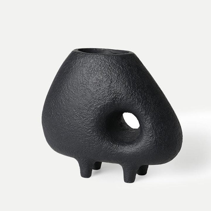 Midnight Terracotta Vase (Short)