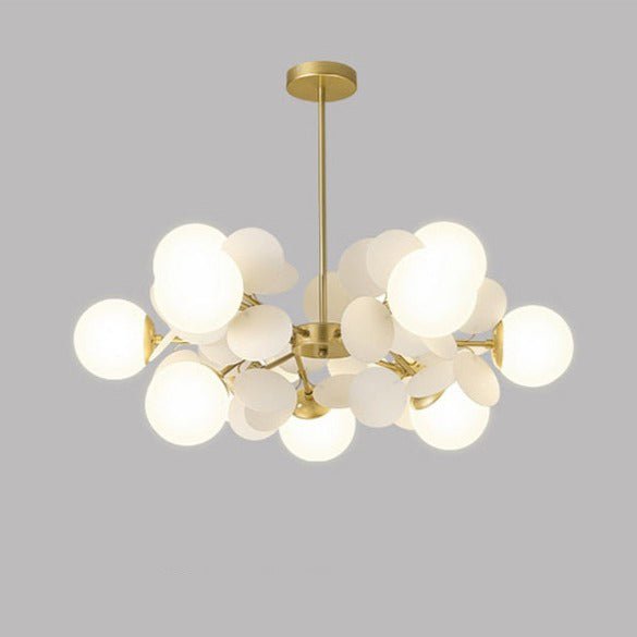 Mila Chandelier - 10 Heads - White - 26.4" x 10.4" / 67cm x 26.5cm / Warm White 3000K - Level Decor