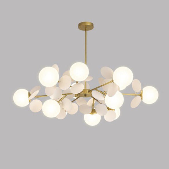 Mila Chandelier - 12 Heads - White - 29.5" x 11.8" / 75cm x 30cm / Warm White 3000K - Level Decor