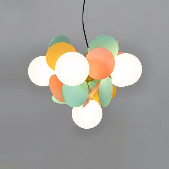 Mila Chandelier - 6 Heads - Colorful - 13.8" x 19.7" / 35cm x 50cm / Warm White 3000K - Level Decor