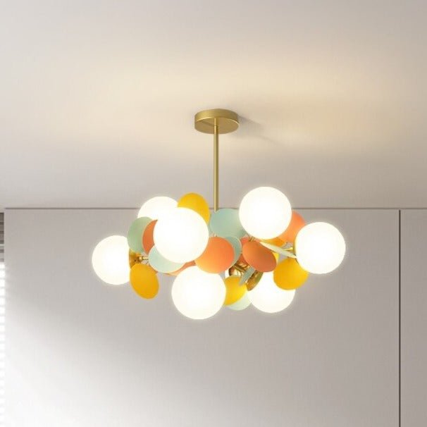 Mila Chandelier - 8 Heads - Colorful - 23.6" x 10.4" / 60cm x 26.5cm / Warm White 3000K - Level Decor