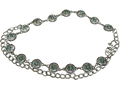 Mini Floral Turquoise Chain Belt