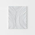 Blue and White Minimalist Modern Contour Drawing Wall Art Print or Canvas - Jetty Home