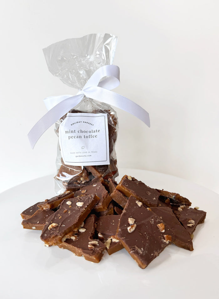 Mint Chocolate Pecan Toffee