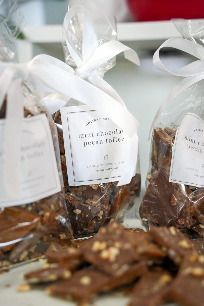Mint Chocolate Pecan Toffee