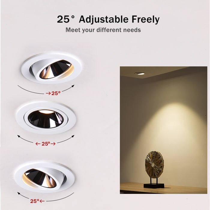 Modern Recessed Dimmable Adjustable Light - Level Decor